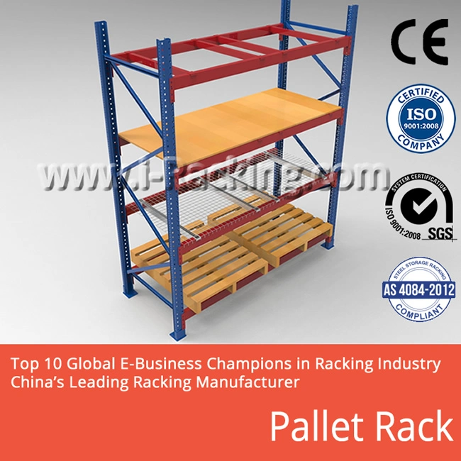 Customized Adjustable Selective Heavy Duty Pallet Shelf Steel Metal Warehouse Storage Rack for Industrial Solutions (IRA)