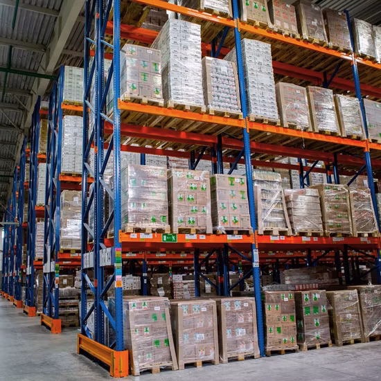 Customized Adjustable Steel Warehouse Heavy Duty Pallet Rack System Goods Stored Shelving Display Beam Rack Shelf for Warehouse Storage