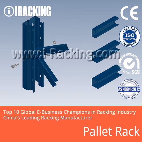 Customized Adjustable Selective Heavy Duty Pallet Shelf Steel Metal Warehouse Storage Rack for Industrial Solutions (IRA)
